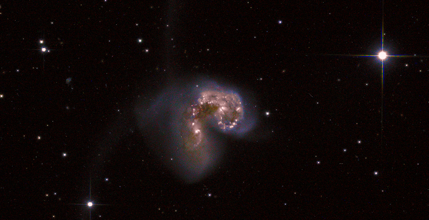 Antenna Galaxies, as seen by SuperBIT